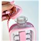Силиконовая форма для льда на 17 шариков ICE CUBE TRAY / Бутылка переносная для круглого льда (Розовый)