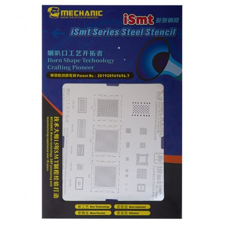 BGA-трафарет Mechanic iSmt Series 13 (S1897) для Apple iPad 2, iPad 3, iPad 4 BGA-трафарет Mechanic iSmt Series 13 (S1897) для Apple iPad 2, iPad 3, iPad 4