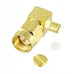 Роз'єм SMA-JBW2 Male кутовий на кабель RG405