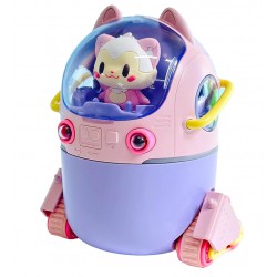 Лампа-ночник 3D кристалл аккумуляторный с сенсорным управлением, 3-мя режимами (Прозрачный)