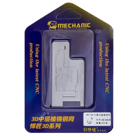 3D BGA-трафарет для реболлінгу Mechanic 3D-XS-M для Apple iPhone XS, iPhone XS Max 3D BGA-трафарет для реболлінгу Mechanic 3D-XS-M для Apple iPhone XS, iPhone XS Max