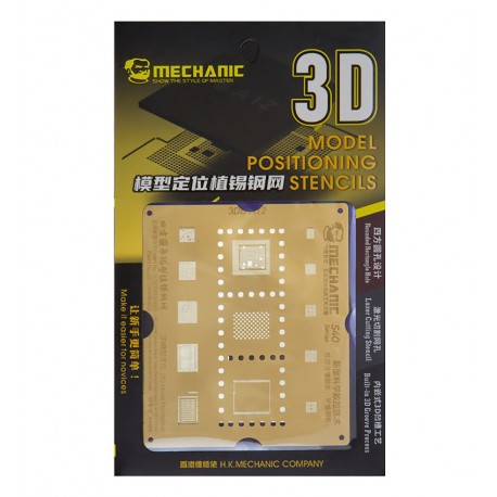 3D BGA-трафарет Mechanic S40-A12 для Apple iPhone XR, iPhone XS, iPhone XS Max 3D BGA-трафарет Mechanic S40-A12 для Apple iPhone XR, iPhone XS, iPhone XS Max