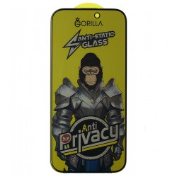 Защитное стекло для Apple iPhone 16 Pro, Full Glue, Anti-Static Privacy, антишпион, 0.3 мм, чёрное