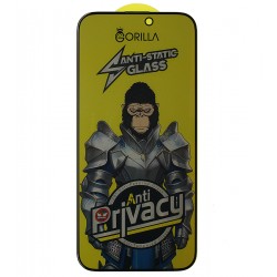 Защитное стекло для Apple iPhone 16 Pro Max, Full Glue, Anti-Static Privacy, антишпион, 0.3 мм, чёрное