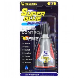 Суперклей Mechanic OK3, 10 мл, швидковисихаючий Суперклей Mechanic OK3, 10 мл, швидковисихаючий