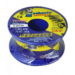Припой Mechanic TY-V833, Sn 63%, Pb 37%, flux 1-3%, 0,8 мм, 40 г Припой Mechanic TY-V833, Sn 63%, Pb 37%, flux 1-3%, 0,8 мм, 40 г