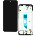Дисплей для Xiaomi Redmi Note 14 (4G), черный, с рамкой, High Quality (OLED)