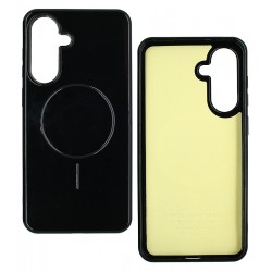 Чехол для Samsung A566 Galaxy A56, Glamour case with MagSafe, силиконовый, черный