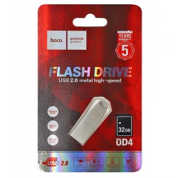 Флешка 32 Gb Hoco UD4, USB 2.0, серебристая Флешка 32 Gb Hoco UD4, USB 2.0, серебристая
