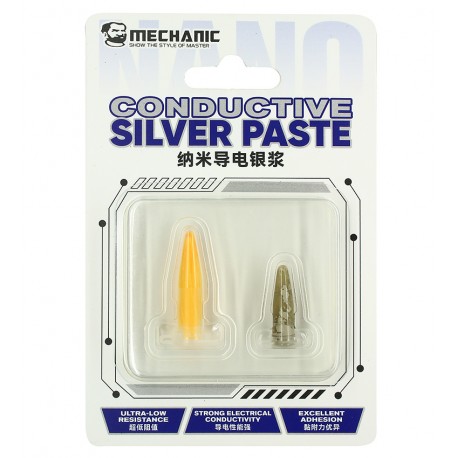 Токопроводящий лак Mechanic NANO20, silver conductive paint