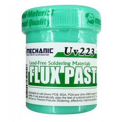 Флюс паста Mechanic UV223, для безсвинцевого паяння, нейтральний, 100 г