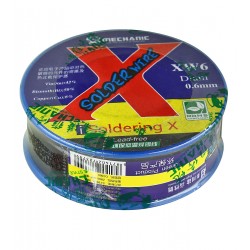 Припой Mechanic XW6, Sn 42проц, Bi 50проц, Cu 8проц, 0,6 мм, 40 г, бессвинцовый Припой Mechanic XW6, Sn 42проц, Bi 50проц, Cu 8проц, 0,6 мм, 40 г, бессвинцовый