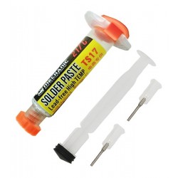 BGA-паста Mechanic TS17, Sn 96.5, Ag 3, Cu 0.5, 217°C, 20 г для реболлінгу