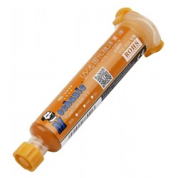 Паяльна маска Mechanic UVH900-YY, жовтий, 10 мл, ультрафіолетовий, (лак ізоляційний)