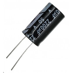 Конденсатор електролітичний 2200 uF 50 V, 105°C, d16 h30 (CHONG) Конденсатор електролітичний 2200 uF 50 V, 105°C, d16 h30 (CHONG)