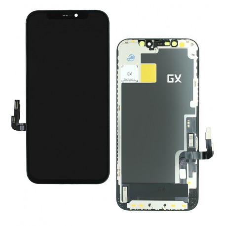 Дисплей для Apple iPhone 12, iPhone 12 Pro, черный, с сенсорным экраном, с рамкой, High quality, GX-IN CELL