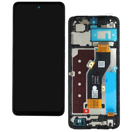 Дисплей для Tecno Spark 20C (BG7), чорний, з рамкою, High Quality, TXDI660QCEPX-53 Дисплей для Tecno Spark 20C (BG7), чорний, з рамкою, High Quality, TXDI660QCEPX-53