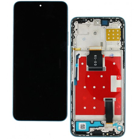 Дисплей для Huawei Honor 90 Lite, Honor X8a, синий, с рамкой, оригинал (PRC), CRT-LX1, CRT-LX2, CRT-LX3, CRT-NX1