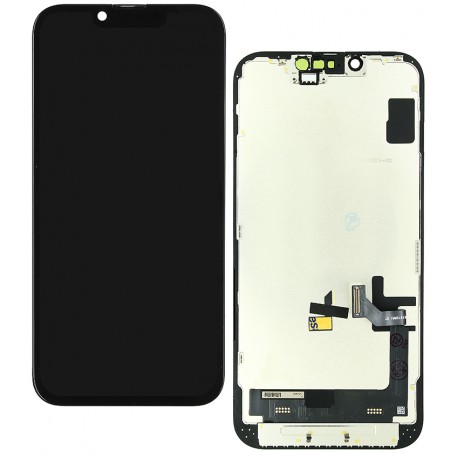 Дисплей для Apple iPhone 16e, чорний, з сенсорним екраном, з рамкою, (TFT), ZY-IN CELL HD+ Дисплей для Apple iPhone 16e, чорний, з сенсорним екраном, з рамкою, (TFT), ZY-IN CELL HD+