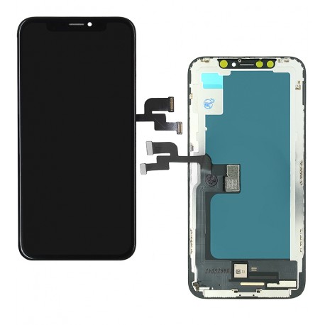 Дисплей для Apple iPhone X, черный, с сенсорным экраном, с рамкой, (TFT), ZY-IN CELL HD+ Дисплей для Apple iPhone X, черный, с сенсорным экраном, с рамкой, (TFT), ZY-IN CELL HD+