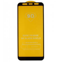 Захисне скло для Samsung J415F Galaxy J4+, сумісне з чохлами, Full Glue, без упаковки, чорний