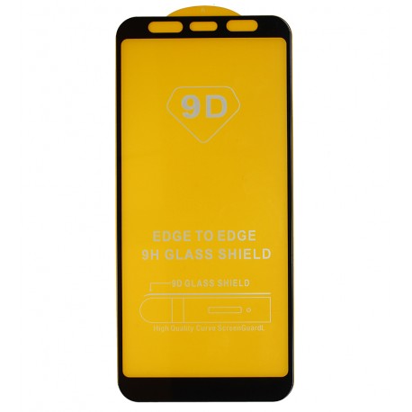 Защитное стекло для Samsung J415F Galaxy J4+, совместимое с чехлами, Full Glue, без упаковки, черный