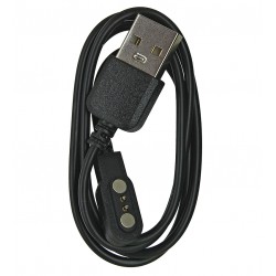 Зарядний кабель для смарт-годинників Hoco Y26, Hoco Y27, магнітний, чорний Зарядний кабель для смарт-годинників Hoco Y26, Hoco Y27, магнітний, чорний