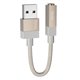 Адаптер перехідник Hoco UPA32D, USB to Jack 3.5, золотий