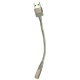 Адаптер перехідник Hoco UPA32D, USB to Jack 3.5, золотий