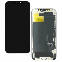 Дисплей для Apple iPhone 12, iPhone 12 Pro, черный, с сенсорным экраном, с рамкой, (TFT), ZY-IN CELL HD+
