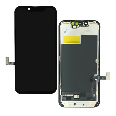 Дисплей для Apple iPhone 13 mini, чорний, з сенсорним екраном, з рамкою, (TFT), ZY-IN CELL HD+