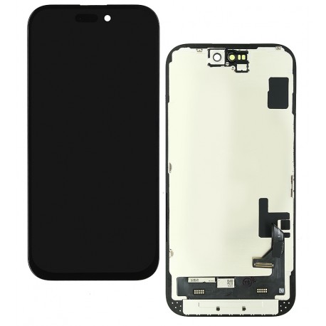 Дисплей для Apple iPhone 15, чорний, з сенсорним екраном, з рамкою, (TFT), ZY-IN CELL HD+ Дисплей для Apple iPhone 15, чорний, з сенсорним екраном, з рамкою, (TFT), ZY-IN CELL HD+