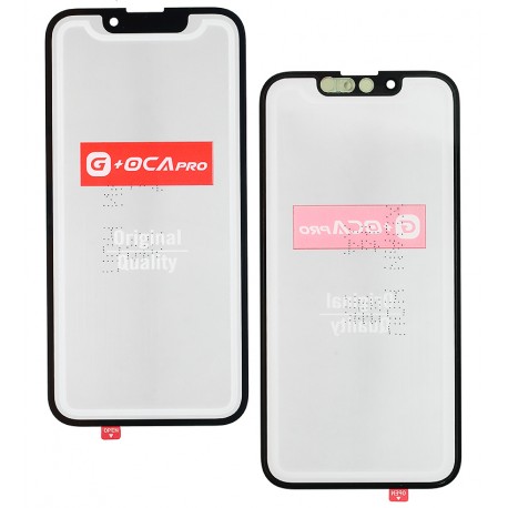 Стекло дисплея G+OCA PRO для Apple iPhone 13 mini, с ОСА-пленкой, черный