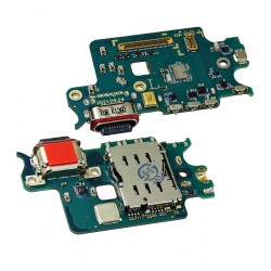 Шлейф для Samsung S901 Galaxy S22 5G, коннектора зарядки, с SIM-коннектором, с микрофоном, оригинал (PRC), (плата зарядки) Шлейф для Samsung S901 Galaxy S22 5G, коннектора зарядки, с SIM-коннектором, с микрофоном, оригинал (PRC), (плата зарядки)