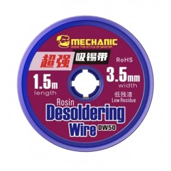 Лента для выпаивания Mechanic DW50 3515, ш. 3,5 мм, д. 1,5 м Лента для выпаивания Mechanic DW50 3515, ш. 3,5 мм, д. 1,5 м
