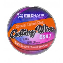 Струна для відклеювання скла Mechanic CS01, 0,08 мм, 100 м Струна для відклеювання скла Mechanic CS01, 0,08 мм, 100 м