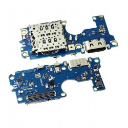 Шлейф для Motorola Moto G85, конектора зарядки, з мікрофоном, High quality, (плата зарядки)