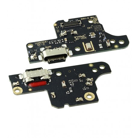 Шлейф для Motorola XT2173-3 Moto G31, конектора зарядки, з мікрофоном, High quality, (плата зарядки)