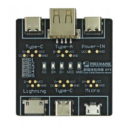 Тестер для USB кабелей синхронизации и зарядки Mechanic DT3, Lighning/Type - С/Micro usb Тестер для USB кабелей синхронизации и зарядки Mechanic DT3, Lighning/Type - С/Micro usb