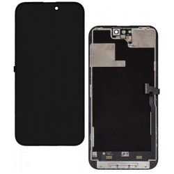 Дисплей для Apple iPhone 14 Pro Max, черный, с рамкой, оригинал (переклеенное стекло) Дисплей для Apple iPhone 14 Pro Max, черный, с рамкой, оригинал (переклеенное стекло)