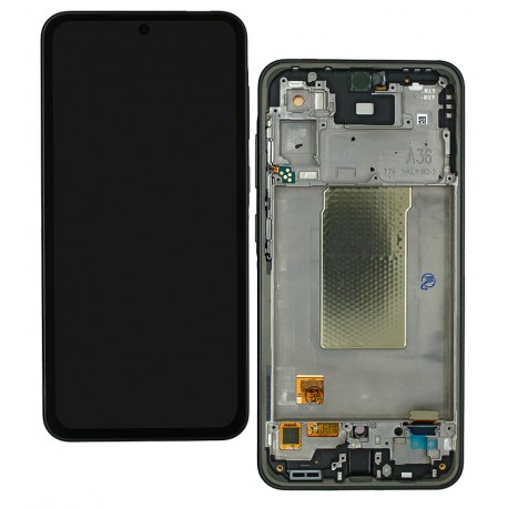 Дисплей для Samsung A366 Galaxy A36 5G (2025), чорний, з рамкою, High Quality, (OLED)