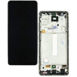 Дисплей для Samsung A525 Galaxy A52, A526 Galaxy A52 5G, белый, с рамкой, оригинал (PRC), original glass Дисплей для Samsung A525 Galaxy A52, A526 Galaxy A52 5G, белый, с рамкой, оригинал (PRC), original glass