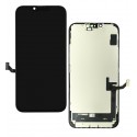 Дисплей для Apple iPhone 14 Plus, чорний, з сенсорним екраном, з рамкою, (TFT), ZY-IN CELL HD+