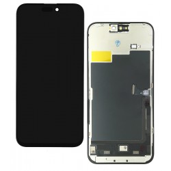 Дисплей для Apple iPhone 15 Pro Max, чорний, з сенсорним екраном, з рамкою, (TFT), ZY-IN CELL HD+