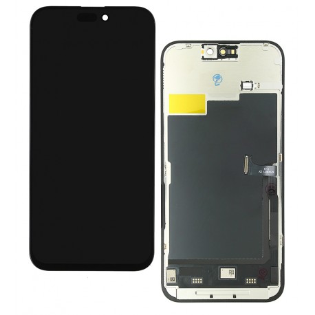 Дисплей для Apple iPhone 15 Pro Max, черный, с сенсорным экраном, с рамкой, (TFT), ZY-IN CELL HD+