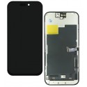 Дисплей для Apple iPhone 15 Pro, чорний, з сенсорним екраном, з рамкою, (TFT), ZY-IN CELL HD+