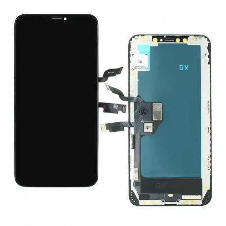 Дисплей для Apple iPhone XS Max, чорний, з сенсорним екраном, з рамкою, High quality, GX-IN CELL