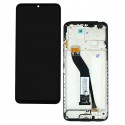 Дисплей для Xiaomi Redmi A4 (5G), чорний, з тачскріном, з рамкою, High Qality