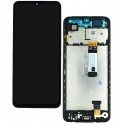 Дисплей для Xiaomi Redmi A5, черный, с тачскрином, с рамкой, High Qality