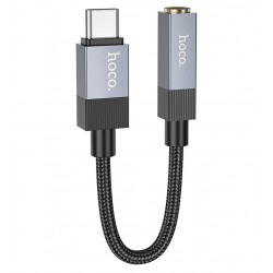 Адаптер переходник Hoco UPA32C, Type-C to Jack 3.5, черный